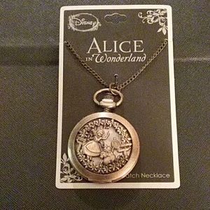Disney Alice in Wonderland Pocket Watch Necklace